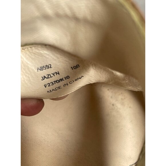 Coach Jazlyn Cognac Leather Wedge Heel Sandal Women’s Size 10B - Picture 7 of 8